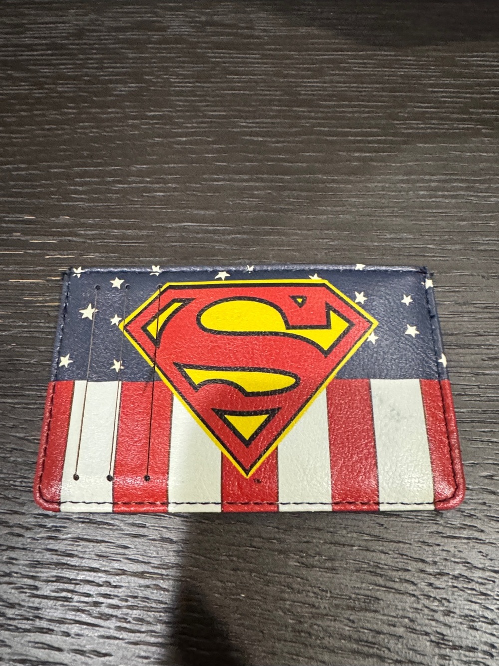 Superman American Flag Card Holder